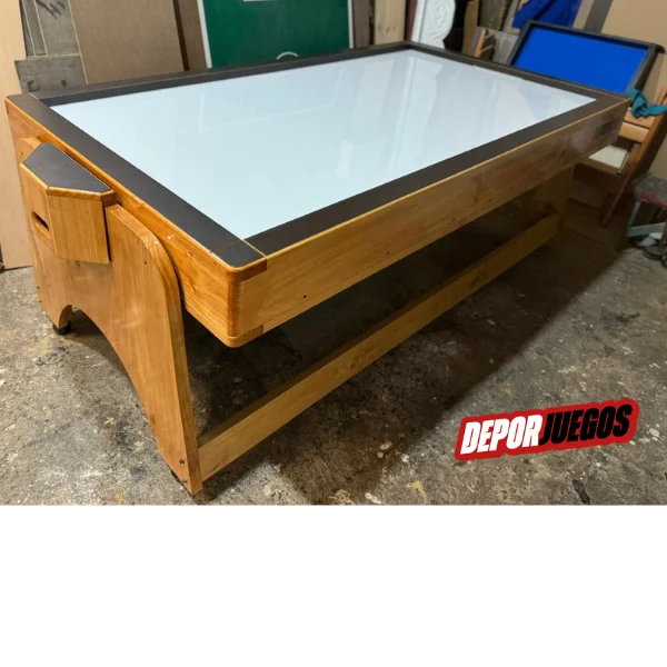 Mesa multifuncional 4 en 1 giratoria en pino - Vista 7