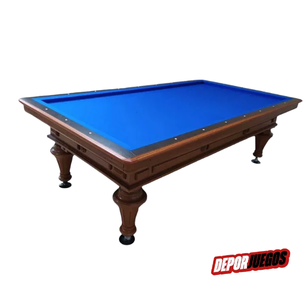 Mesa de Billar Estilo Francés (Modelo Torneado) – Restaurada - Vista 1