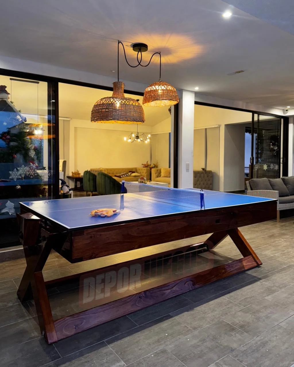 Mesa multifuncional 4 en 1 Diseño Romano - Vista 2